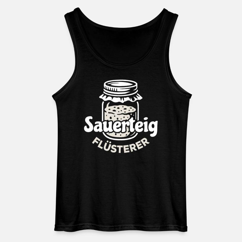 Sauerteig Flüsterer Spruch - Gildan Männer Tank Top - Schwarz