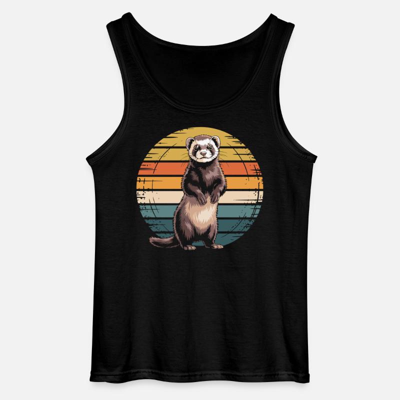 Frettchen - Gildan Männer Tank Top - Schwarz