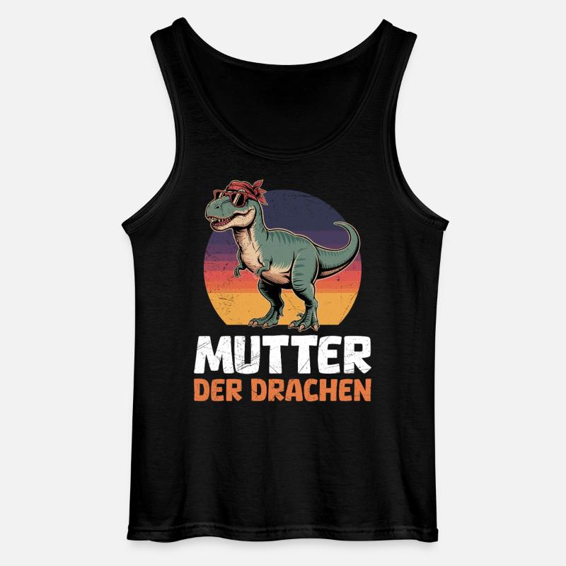 Werdende Mama MUTTER DER DRACHEN Lustiges - Gildan Männer Tank Top - Schwarz