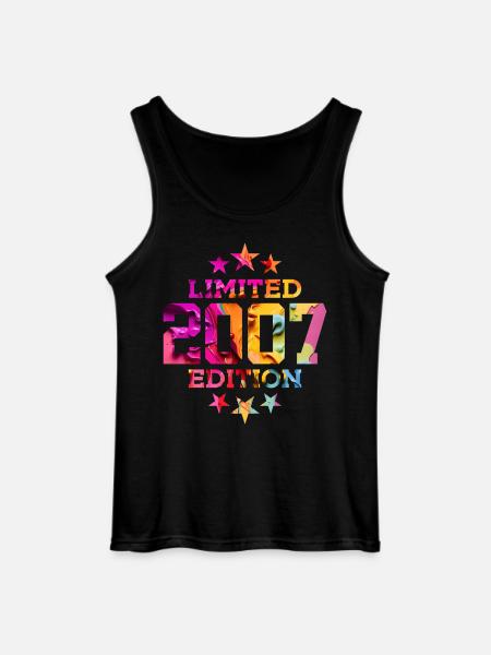 LIMITED EDITION 2007 19TH BIRTHDAY - Gildan Men’s Tank Top - black