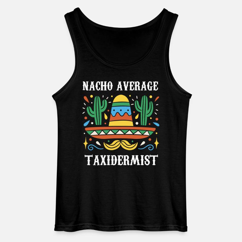 Nacho Average Taxidermist - Gildan Männer Tank Top - Schwarz