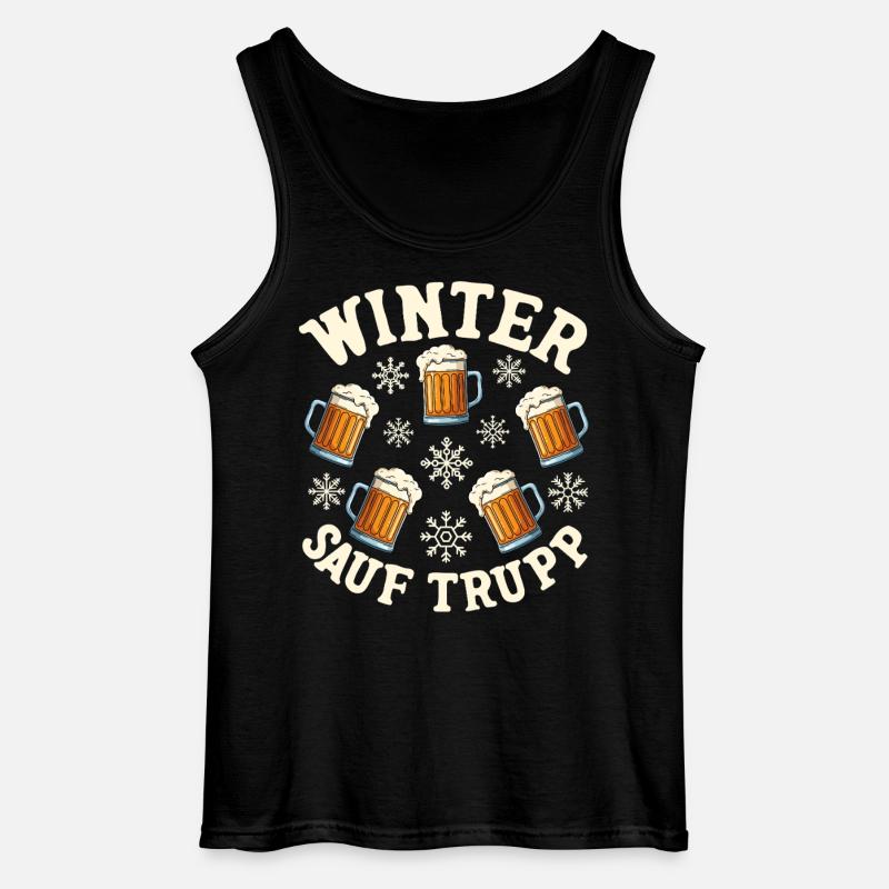 Winter Sauf Trupp - Gildan Männer Tank Top - Schwarz