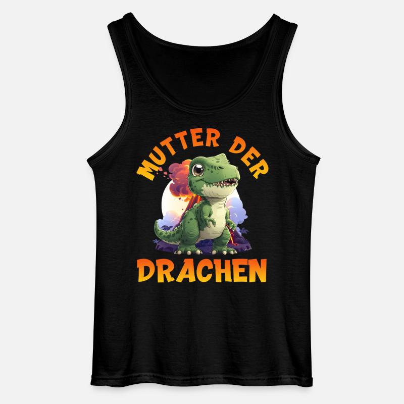 Werdende Mütter MUTTER DER DRACHEN Lustig - Gildan Männer Tank Top - Schwarz
