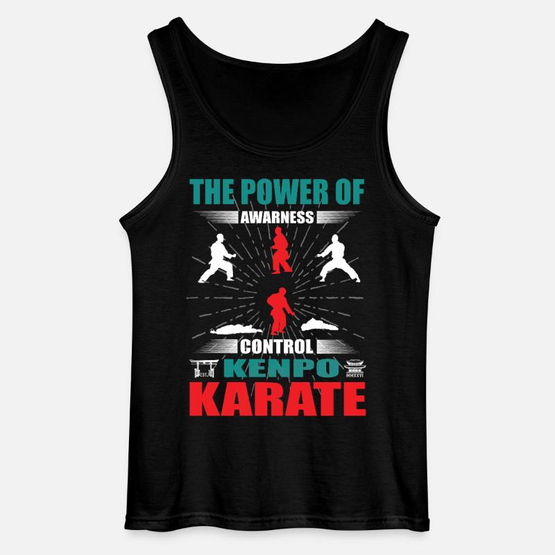 Kenpo Karate Zanshin Design - Gildan Männer Tank Top - Schwarz