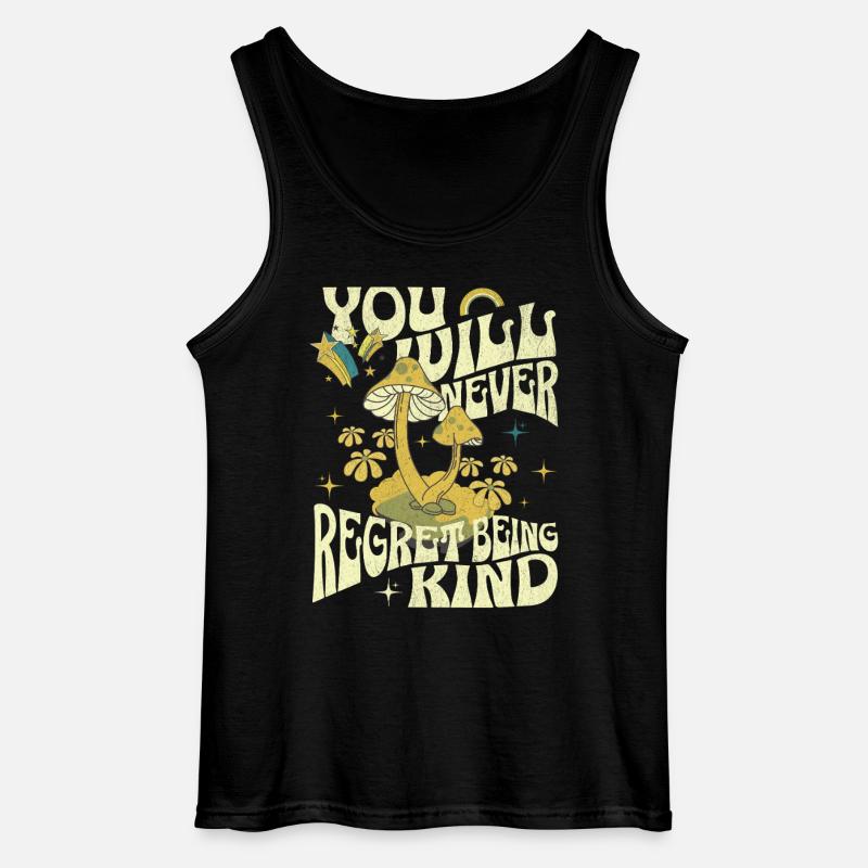 PilzTraum Sei freundlich - Gildan Männer Tank Top - Schwarz