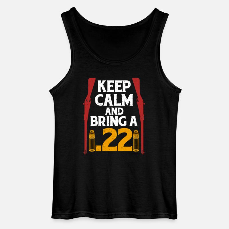Squirrel Hunter Tree Rat - Gildan Men’s Tank Top - black