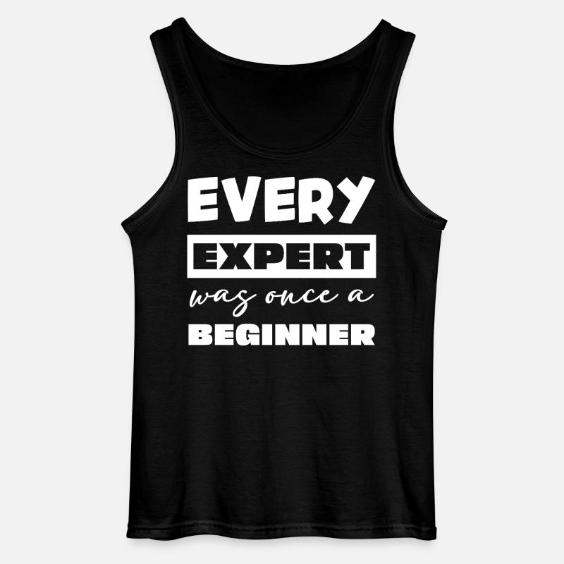 Jeder Experte war einst Anfänger - Gildan Männer Tank Top - Schwarz