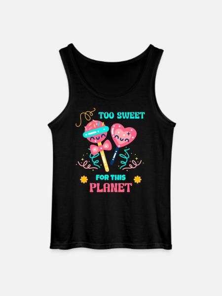 Candy Queen Süßigkeiten Mode - Gildan Männer Tank Top - Schwarz