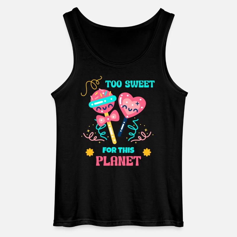 Candy Queen Süßigkeiten Mode - Gildan Männer Tank Top - Schwarz