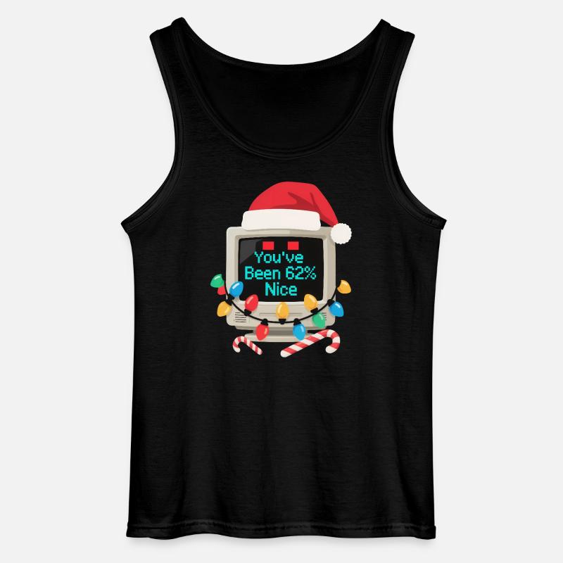 Computer Weihnachten KI Sarkastisch Tech Geschenk - Gildan Männer Tank Top - Schwarz
