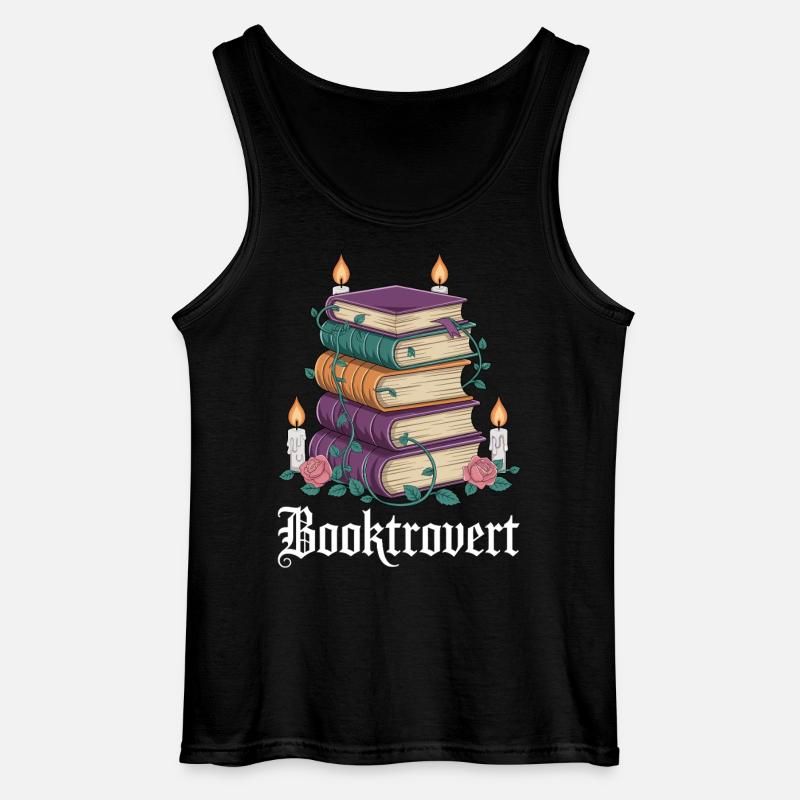 Booktrovert Bücherzauber - Gildan Männer Tank Top - Schwarz