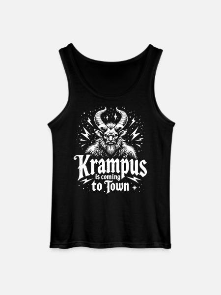Krampus is coming to town - Gildan Men’s Tank Top - black