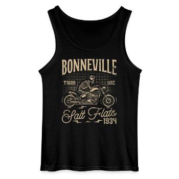 Bonneville Salt Flats Motorrad Geburtstag 1934 - Gildan Männer Tank Top - Schwarz - Vorne - AI Model Male 185 dark (185cm)