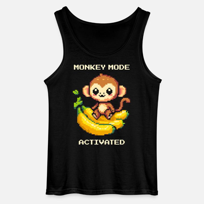 Mode Singe activé | Singe, Banane, Mignon - Débardeur Gildan Homme - noir