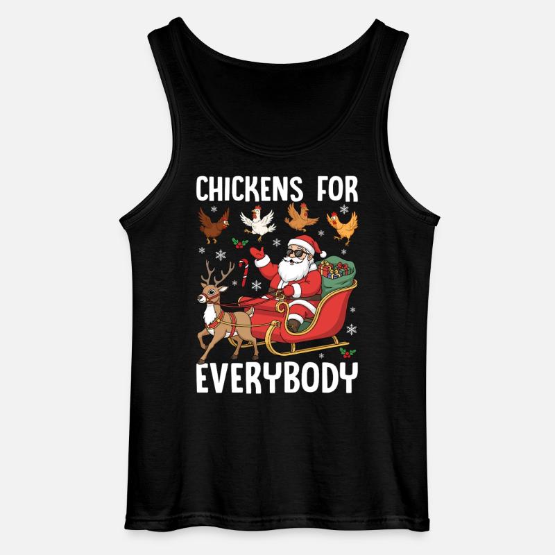 Chickens for Everybody - Gildan Männer Tank Top - Schwarz