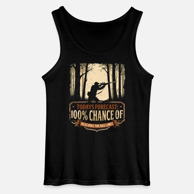 Squirrel Hunter Tree Rat - Gildan Men’s Tank Top - black