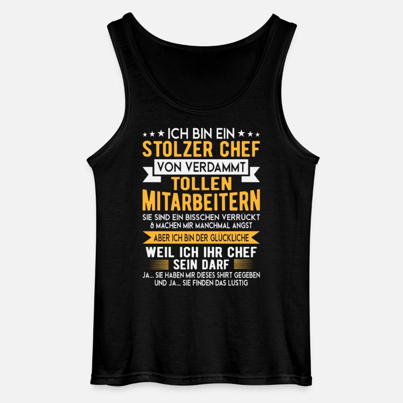 Stolzer Chef Von Verrückten Mitarbeitern - Gildan Männer Tank Top - Schwarz