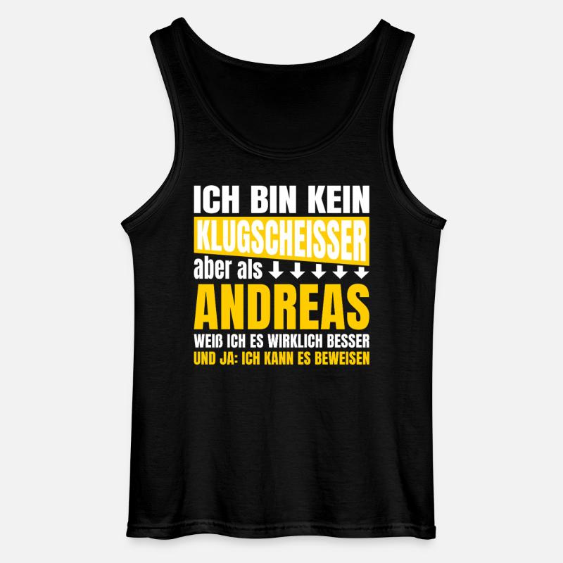 I'm not a smartass Andreas - Gildan Men’s Tank Top - black