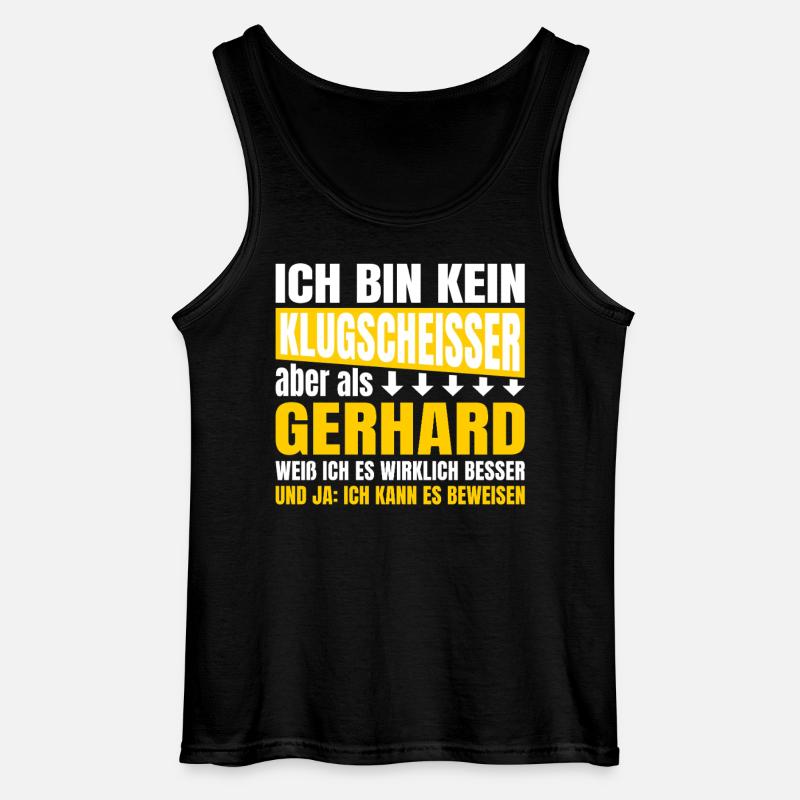 I'm not a smartass Gerhard - Gildan Men’s Tank Top - black