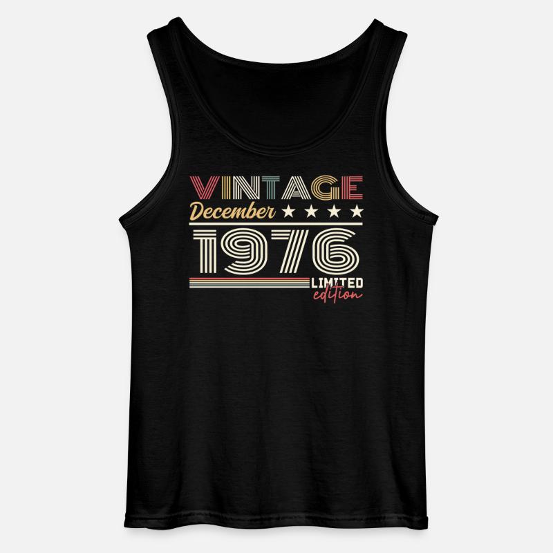 Geschenk Dezember 1976 - Gildan Männer Tank Top - Schwarz