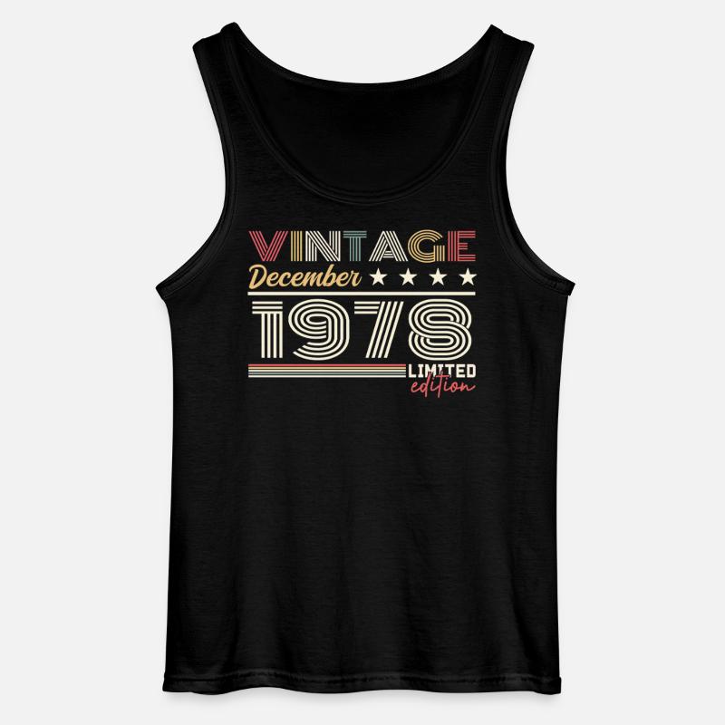 Geschenk Dezember 1978 - Gildan Männer Tank Top - Schwarz