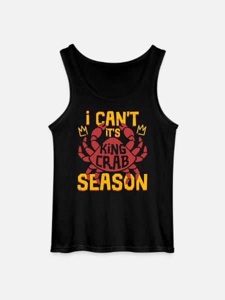 Alaska King Crab It's Crab Season - Gildan Men’s Tank Top - black