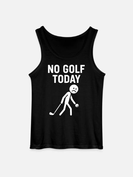 Kein Golf heute Humorvolles Golfspieler-Design - Gildan Männer Tank Top - Schwarz