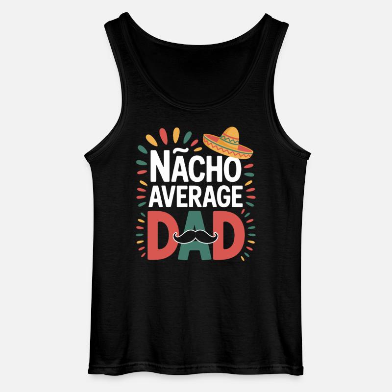Nacho Average Dad Mexico Dad - Gildan Men’s Tank Top - black