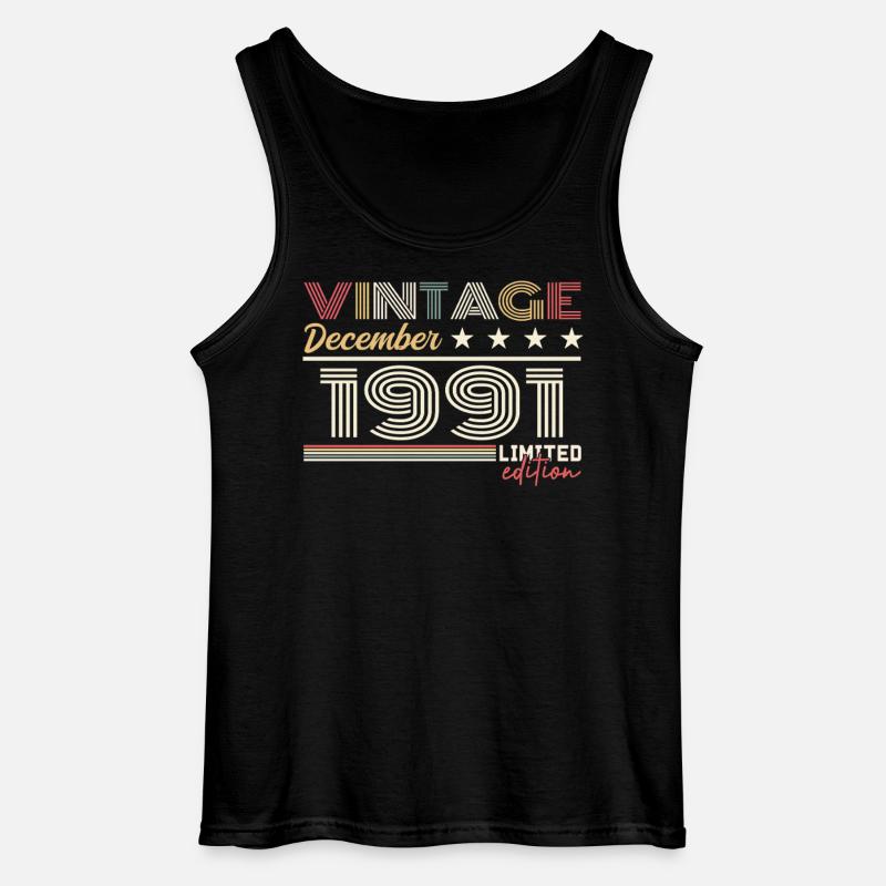 Geschenk Dezember 1991 - Gildan Männer Tank Top - Schwarz