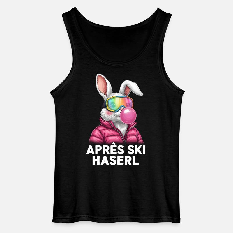 Apres Ski Haserl Pink Bubble Gum - Gildan Männer Tank Top - Schwarz