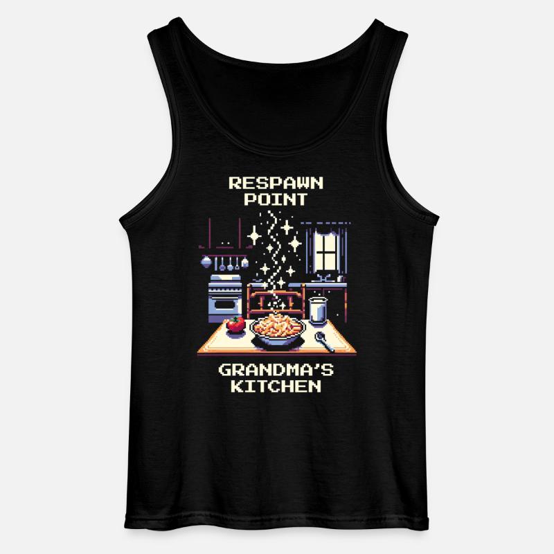 Respawn Point | Großmutters Küche Liebe - Gildan Männer Tank Top - Schwarz