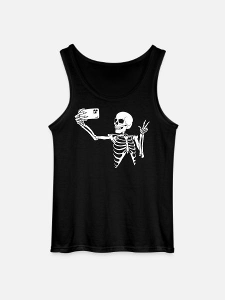 One last selfie - Gildan Men’s Tank Top - black