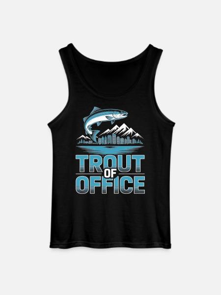 Angel-Enthusiast Buntes Forellen-Hängematten-Design - Gildan Männer Tank Top - Schwarz