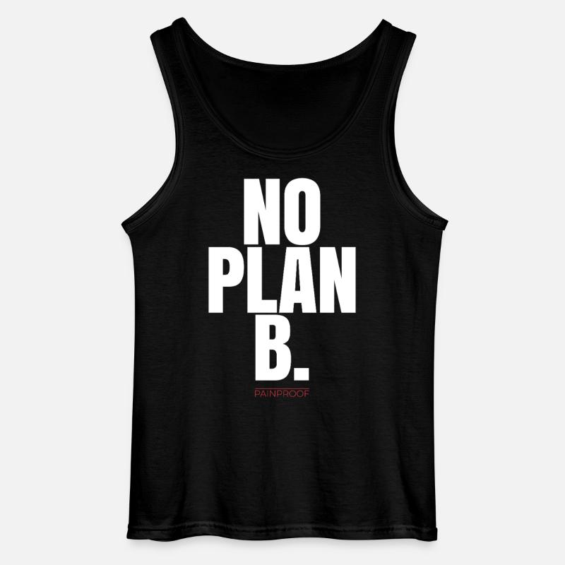 NO PLAN B - Gildan Männer Tank Top - Schwarz