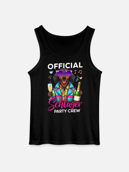 Official Schlager Party Crew - Gildan Men’s Tank Top - black