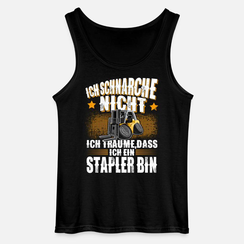 Gabelstapler Stapler - Gildan Männer Tank Top - Schwarz