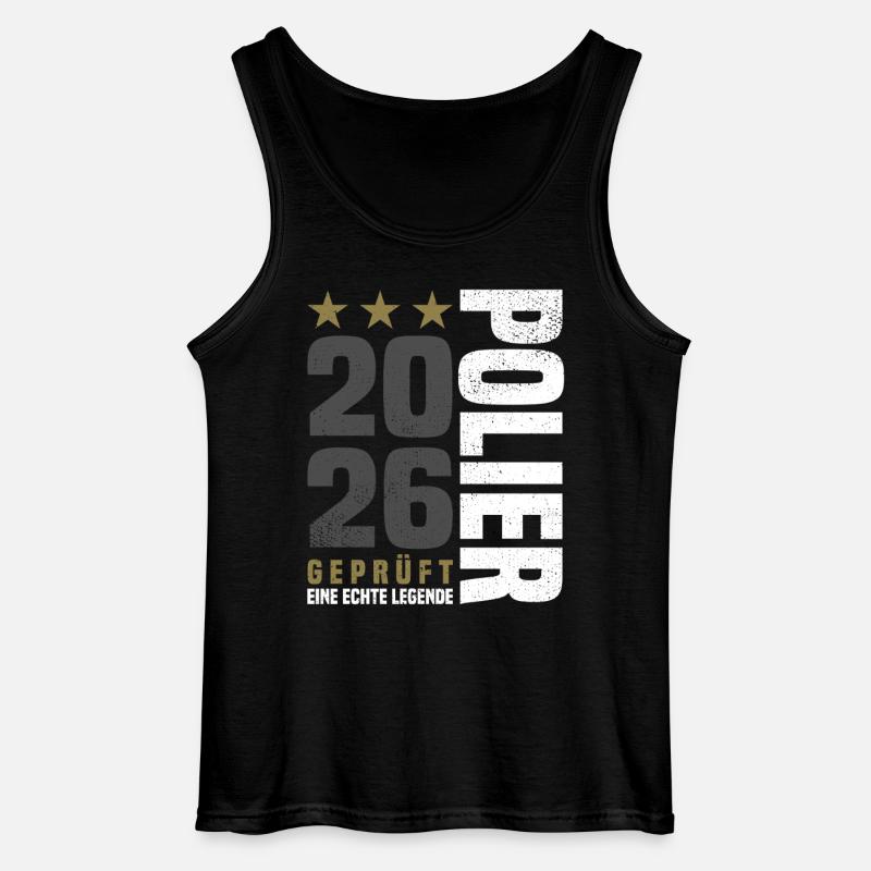 Geprüfter Polier 2026 - Gildan Männer Tank Top - Schwarz