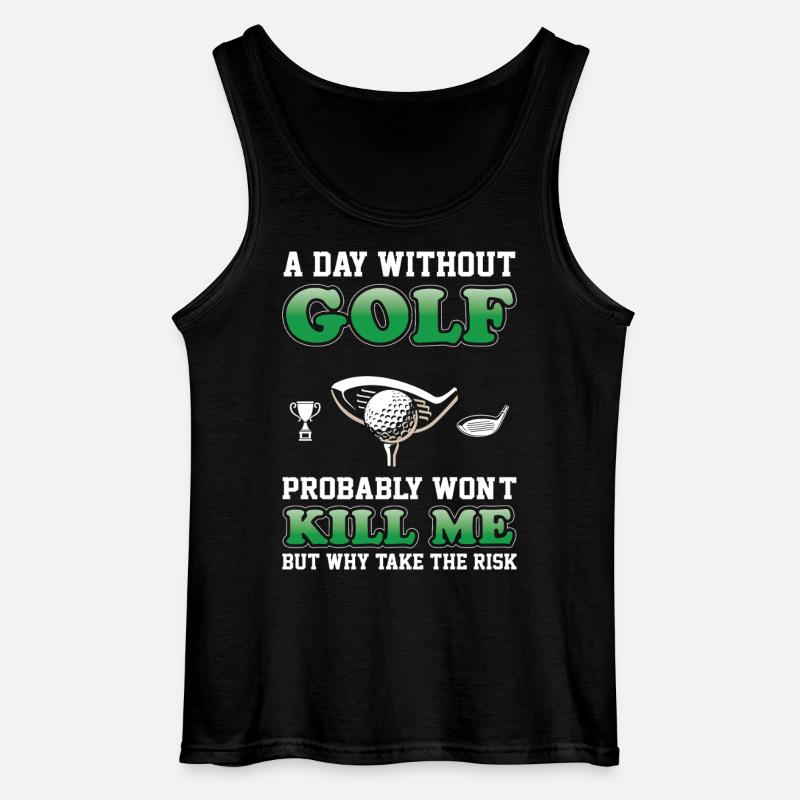 Golf - Gildan Männer Tank Top - Schwarz