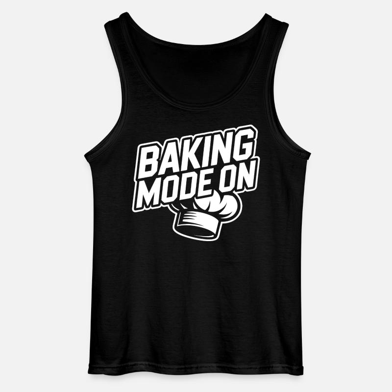 Baking Mode Active – Baker Style - Gildan Men’s Tank Top - black