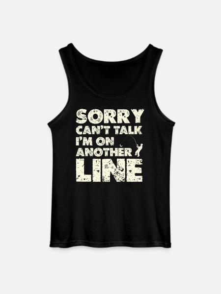 Other Line – Line-Pun Shirt - Gildan Men’s Tank Top - black