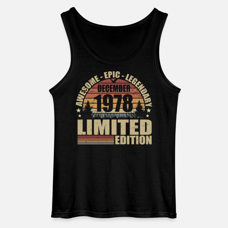 Dezember 1978 - Limitierte Auflage Dezember 1978 - Gildan Männer Tank Top - Schwarz