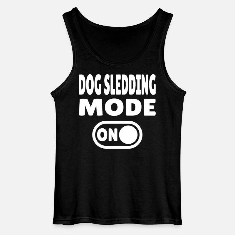Dog Sledding Mode ON - Schlittenhund - Gildan Männer Tank Top - Schwarz