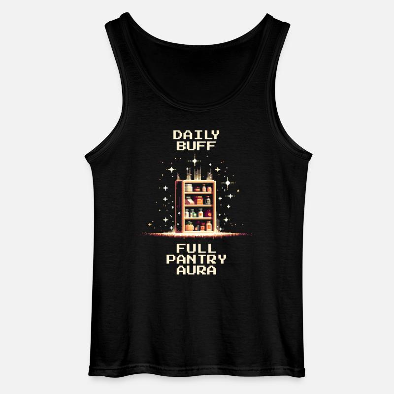 Volle Vorratskammer | Pixel Art - Gildan Männer Tank Top - Schwarz