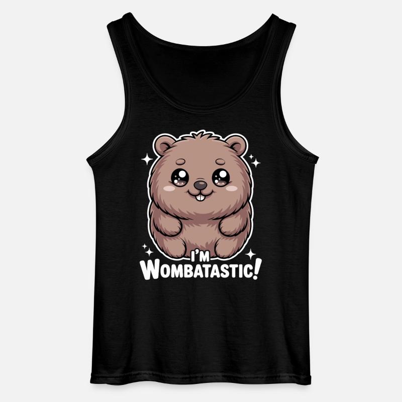 Niedlicher Wombat I'm Wombatastic - Gildan Männer Tank Top - Schwarz