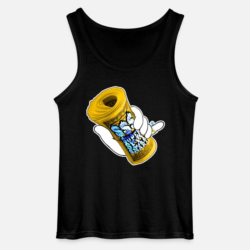 Money - Gildan Männer Tank Top - Schwarz