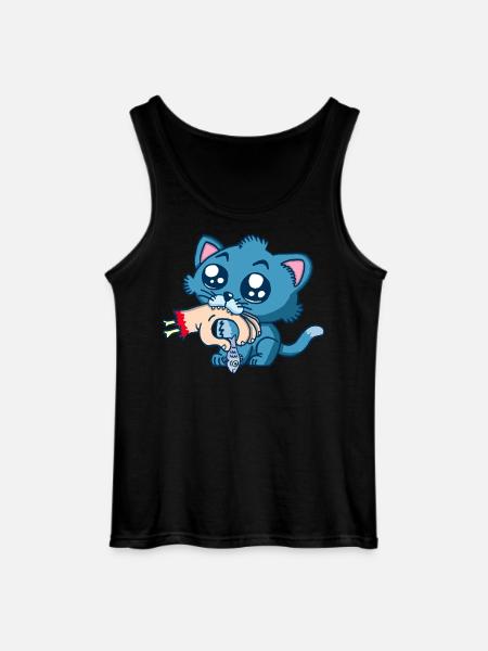 Gourmet kitten - Gildan Men’s Tank Top - black