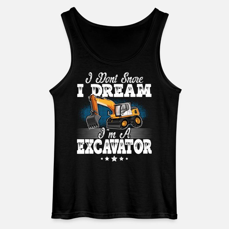 Excavator Operator - Gildan Men’s Tank Top - black