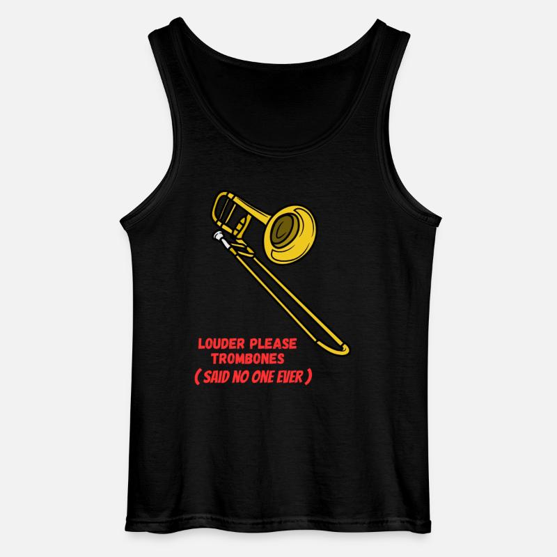 Louder_please_Trombones - Gildan Männer Tank Top - Schwarz