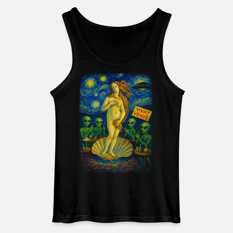 Vivat Venus Alien Gala UFO - Gildan Männer Tank Top - Schwarz