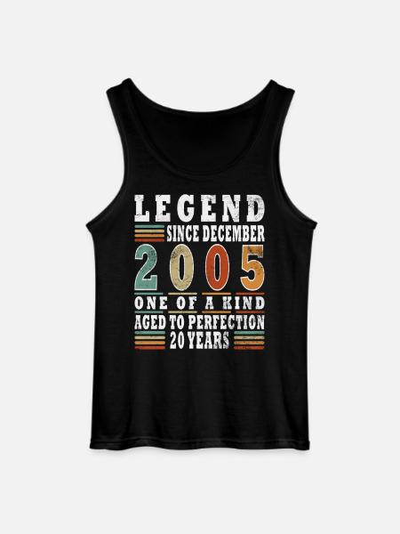 2005 December Birthday Gift - Gildan Men’s Tank Top - black